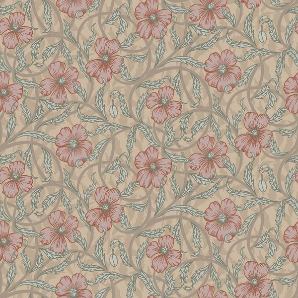 Imogen, Light Brown Wallcoverings | Malibu Wallcovering