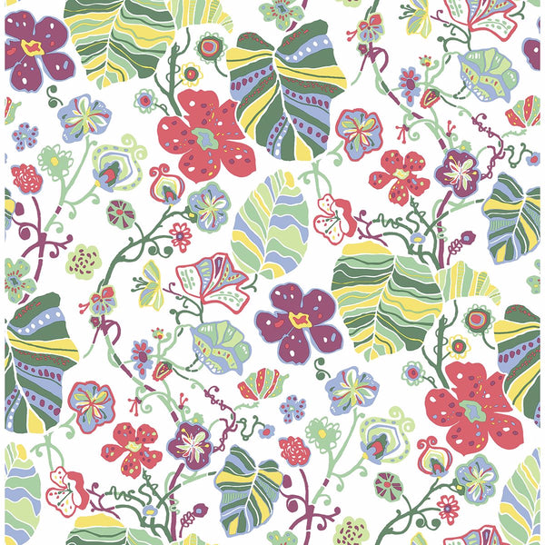 Gwyneth, Multicolor Wallcoverings | Malibu Wallcovering