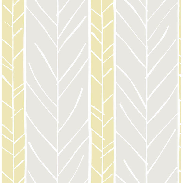 Lottie, Yellow Wallcoverings | Malibu Wallcovering