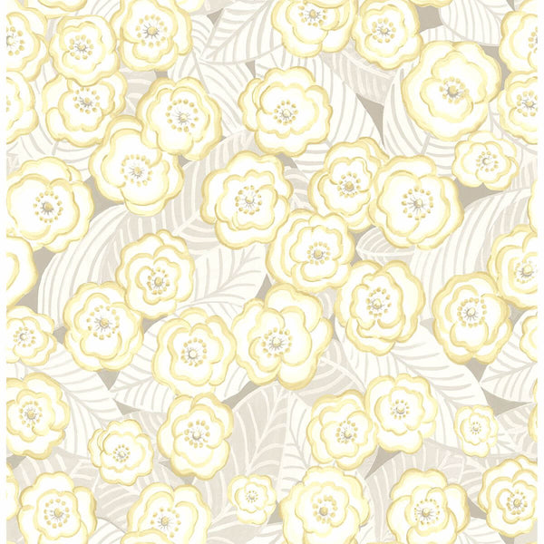 Emery, Light Yellow Wallcoverings | Malibu Wallcovering