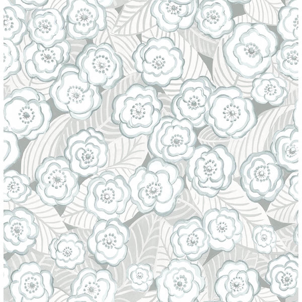 Emery, Light Blue Wallcoverings | Malibu Wallcovering