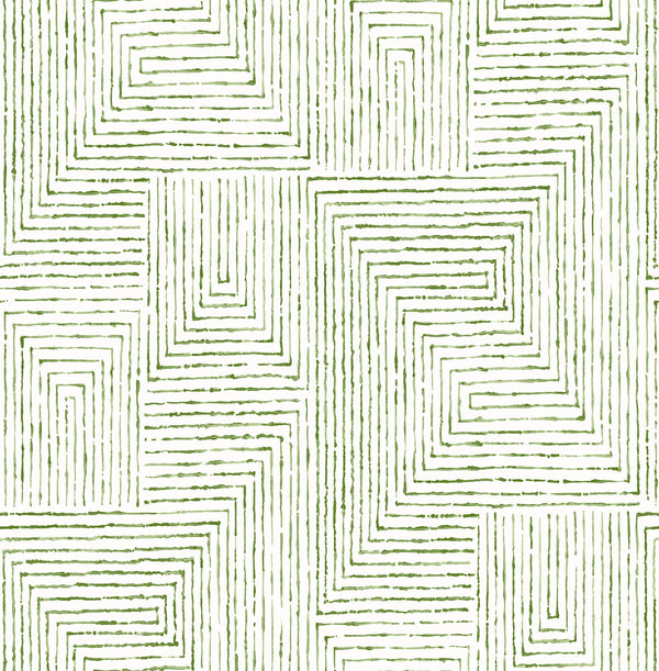 Merritt, Green Wallcoverings | Malibu Wallcovering