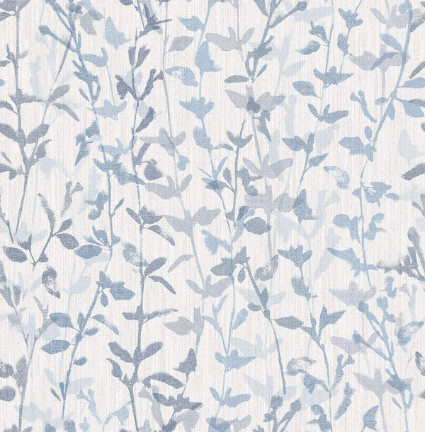 Thea, Blue Wallcoverings | Malibu Wallcovering