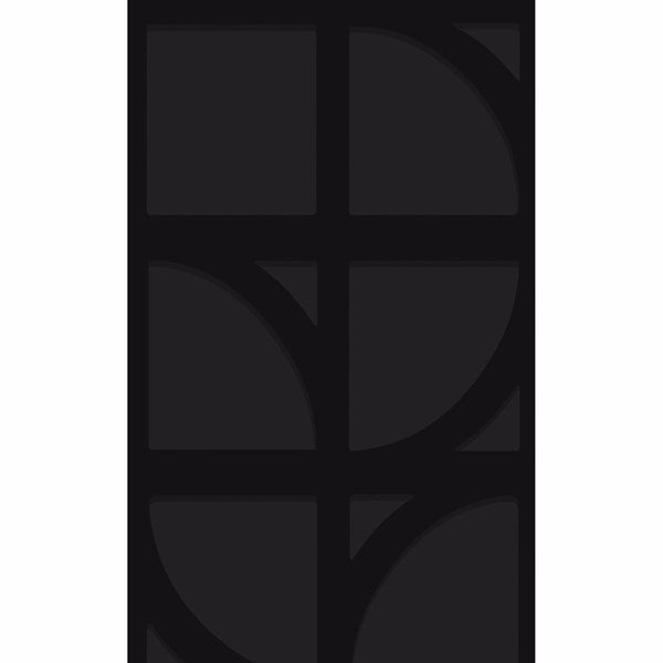 Shapes, Black Wallcoverings | Malibu Wallcovering