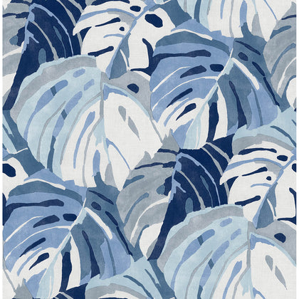 Samara - Blue Residential Wallcovering | Jeffrey Stevens
