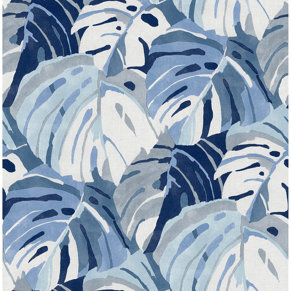 Samara - Blue Residential Wallcovering | Jeffrey Stevens