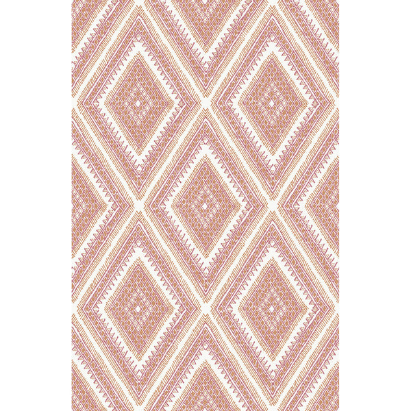 Zaya - Orange Residential Wallcovering | Jeffrey Stevens