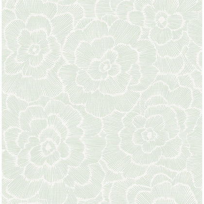 Periwinkle - Green Residential Wallcovering | Jeffrey Stevens