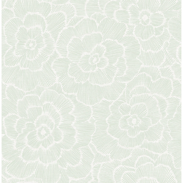 Periwinkle - Green Residential Wallcovering | Jeffrey Stevens