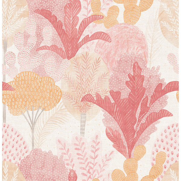 Ari, Pink Wallcoverings | Malibu Wallcovering