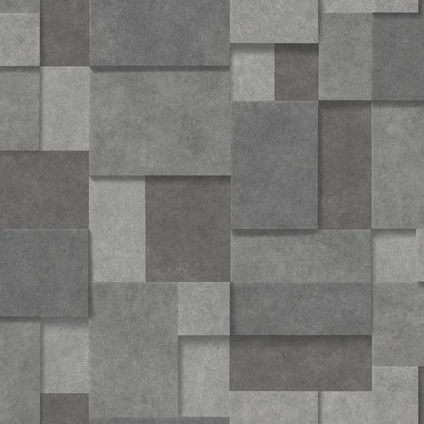 Duchamp, Dark Grey Wallcoverings | Malibu Wallcovering