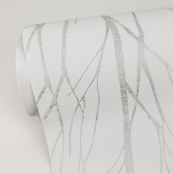 Diani, White Wallcoverings | Malibu Wallcovering