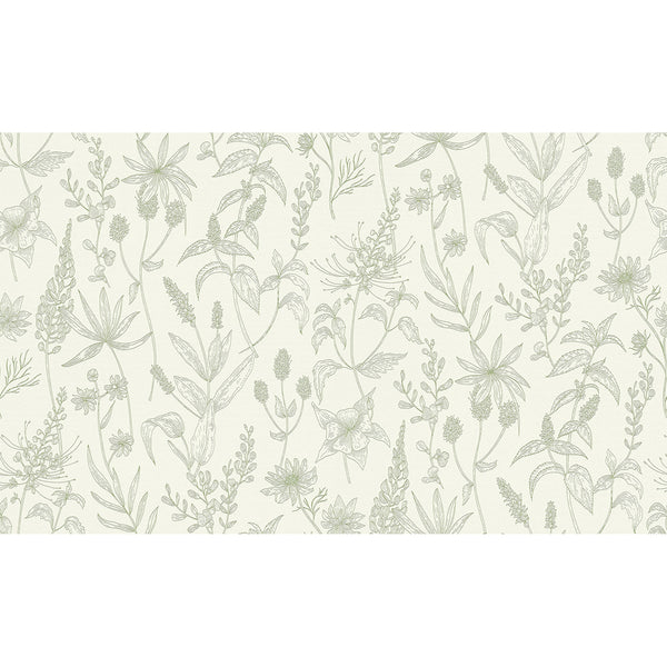 Nami, Olive Wallcoverings | Malibu Wallcovering