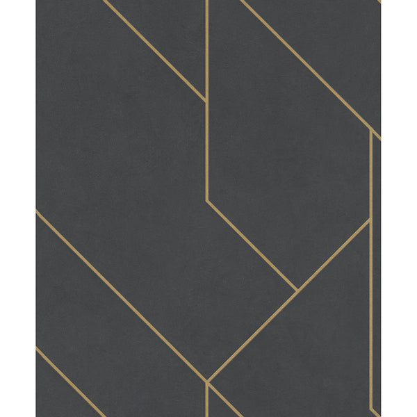 Pollock, Black Wallcoverings | Malibu Wallcovering