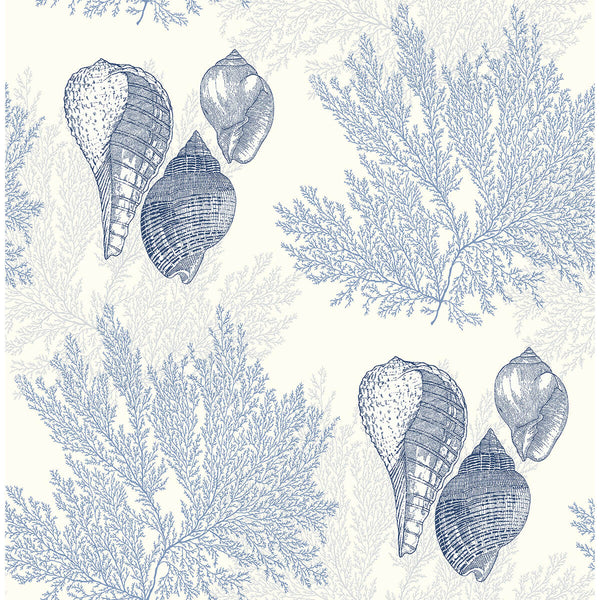 Nauset, Blue Wallcoverings | Malibu Wallcovering