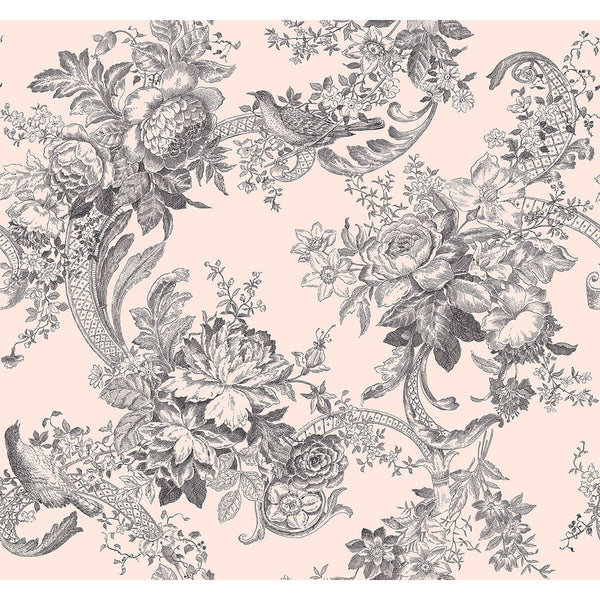 Carmel, Blush Wallcoverings | Malibu Wallcovering