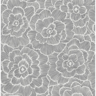 Periwinkle - Grey Residential Wallcovering | Jeffrey Stevens