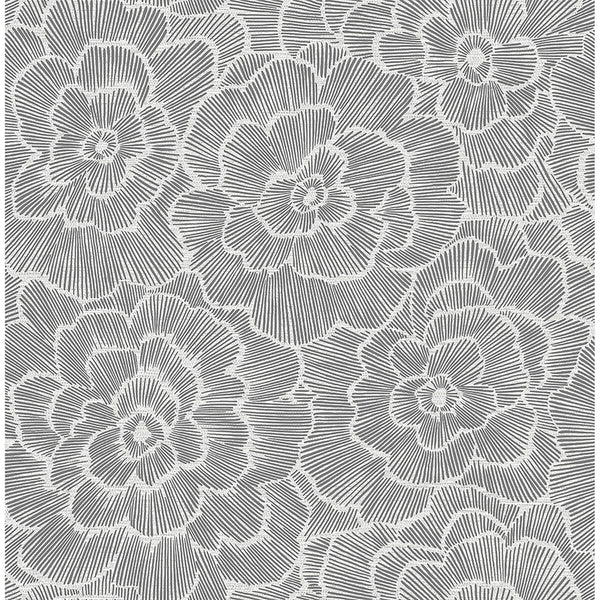 Periwinkle - Grey Residential Wallcovering | Jeffrey Stevens