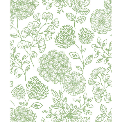 Ada - Green Residential Wallcovering | Jeffrey Stevens
