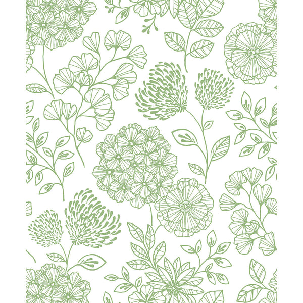 Ada - Green Residential Wallcovering | Jeffrey Stevens