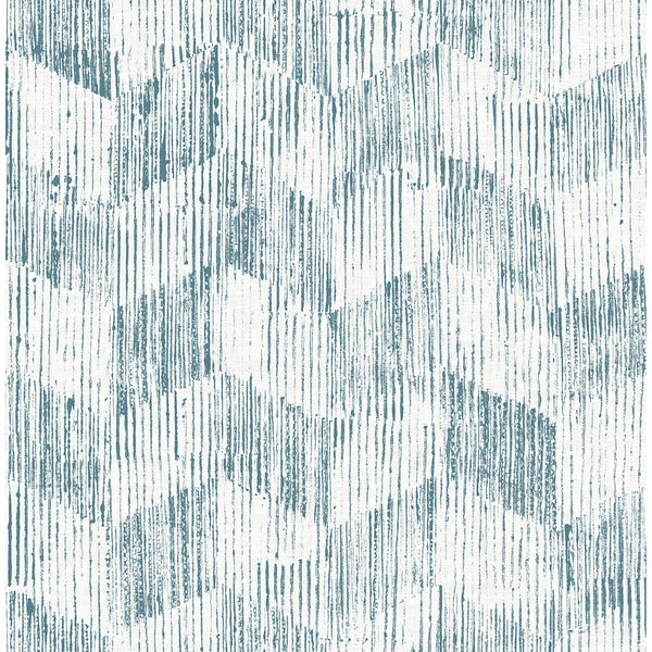Demi, Teal Wallcoverings | Malibu Wallcovering