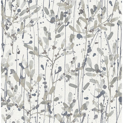 Leandra - Grey Residential Wallcovering | Jeffrey Stevens