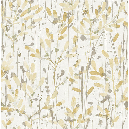 Leandra - Yellow Residential Wallcovering | Jeffrey Stevens