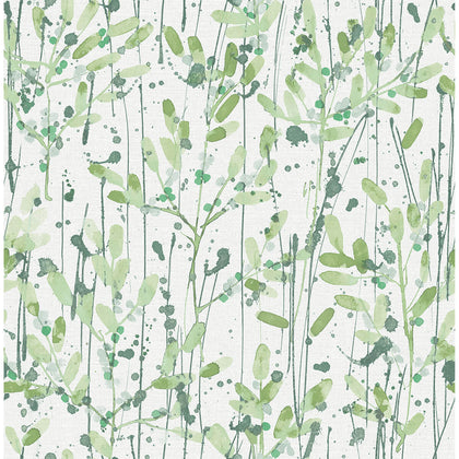 Leandra - Green Residential Wallcovering | Jeffrey Stevens