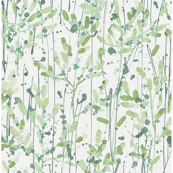 Leandra - Green Residential Wallcovering | Jeffrey Stevens