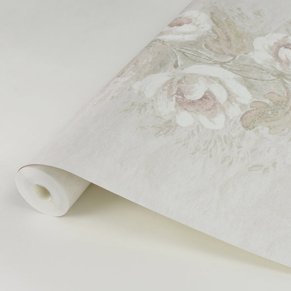Dutch Garland, Blush Wallcoverings | Malibu Wallcovering