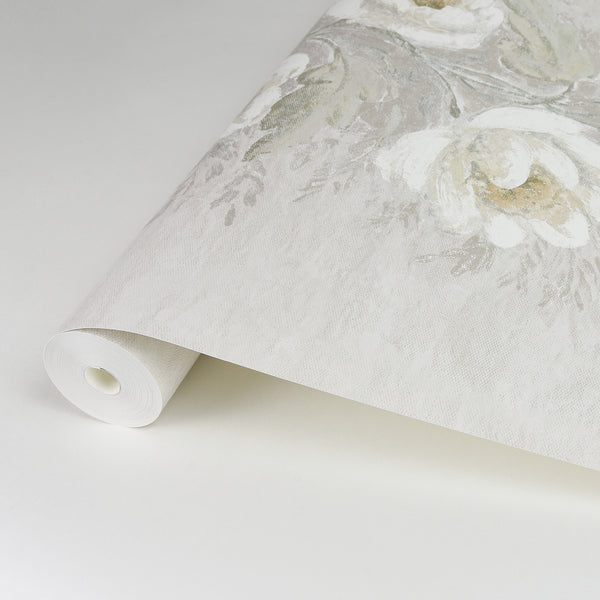Dutch Garland, Timeless Grey Wallcoverings | Malibu Wallcovering