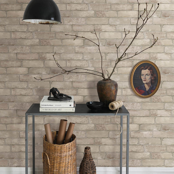 Limewashed, Bone Wallcoverings | Malibu Wallcovering