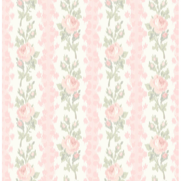Blooming Heirloom, Marie Pink Wallcoverings | Malibu Wallcovering