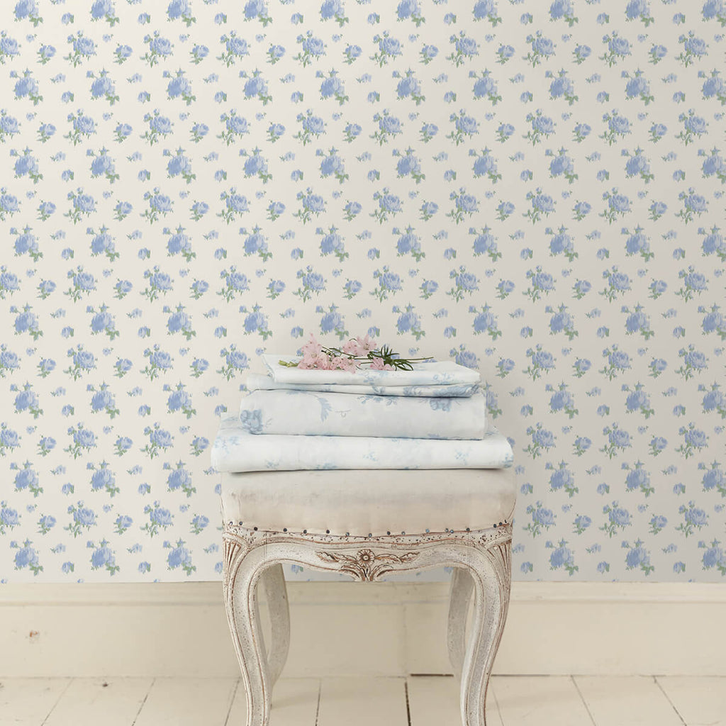 Ikat Rose, Blue