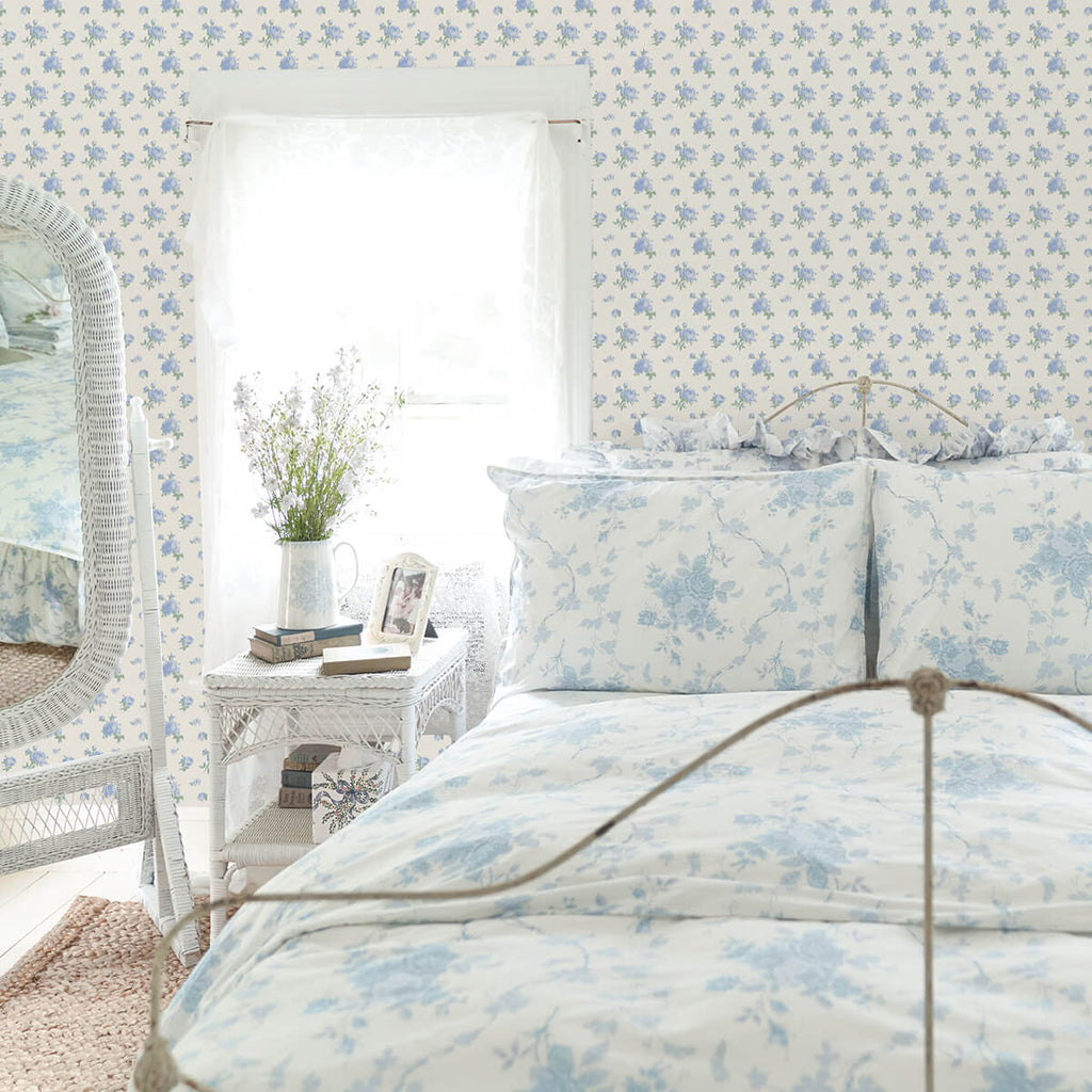 Ikat Rose, Blue