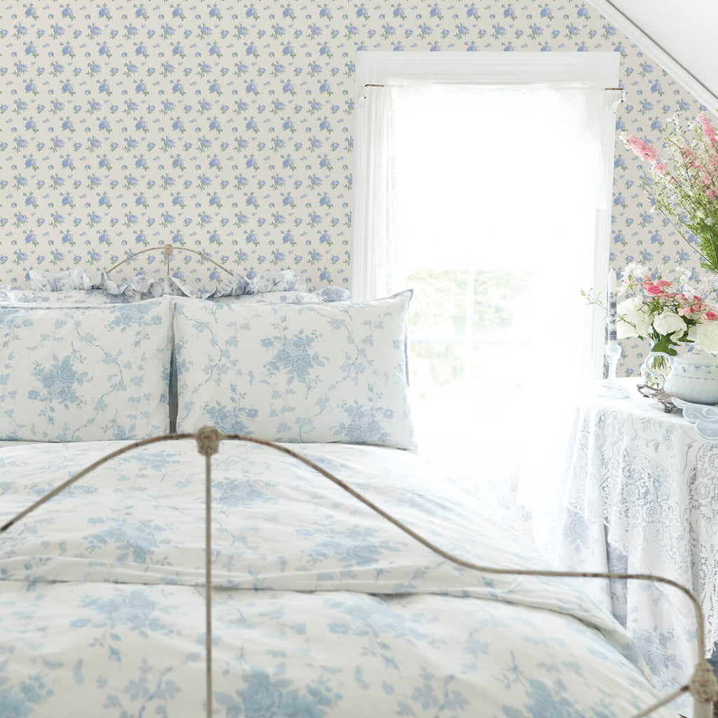 Ikat Rose, Blue