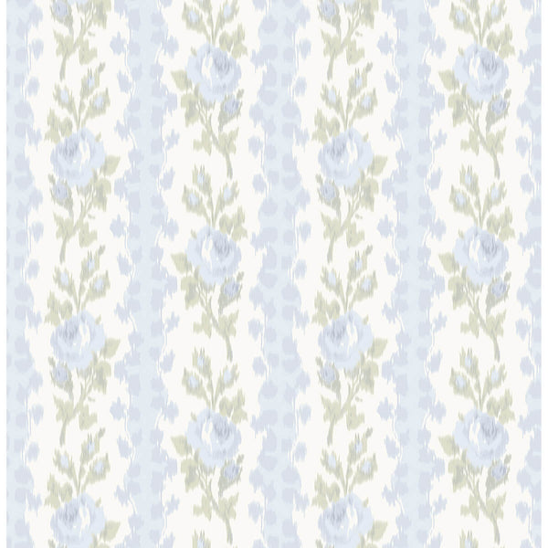 Blooming Heirloom, Blue Romance Wallcoverings | Malibu Wallcovering