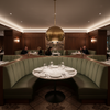 Bedford Celery Upholstered Banquette | Architectural Fabrics