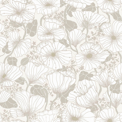Matilda - Grey Residential Wallcovering | Jeffrey Stevens