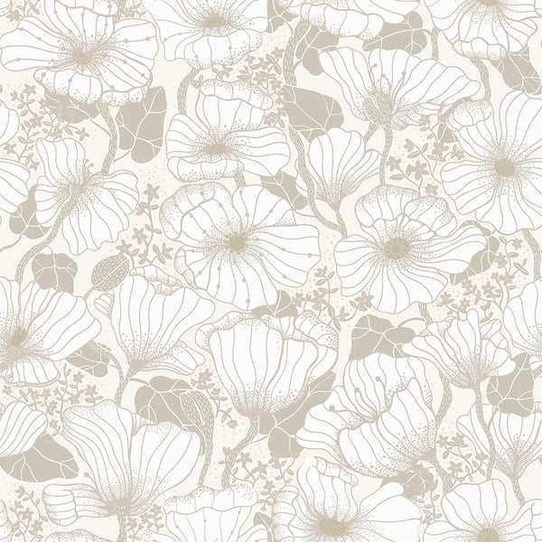Matilda - Grey Residential Wallcovering | Jeffrey Stevens