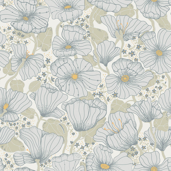 Matilda - Blue Residential Wallcovering | Jeffrey Stevens