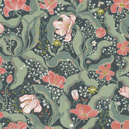 Bodri - Turquoise Residential Wallcovering | Jeffrey Stevens