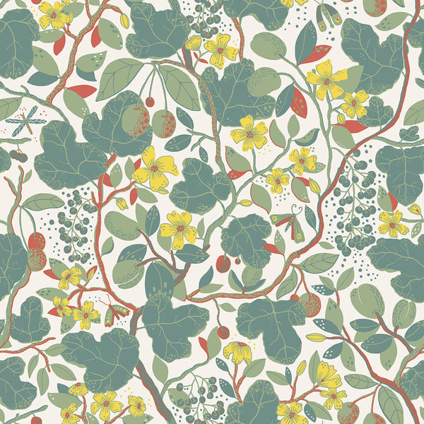 Ewald, Turquoise Wallcoverings | Malibu Wallcovering