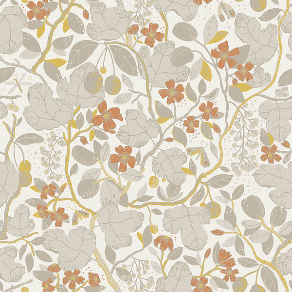 Ewald, Grey Wallcoverings | Malibu Wallcovering