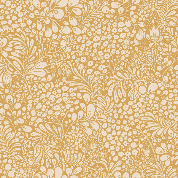 Siv, Mustard Wallcoverings | Malibu Wallcovering