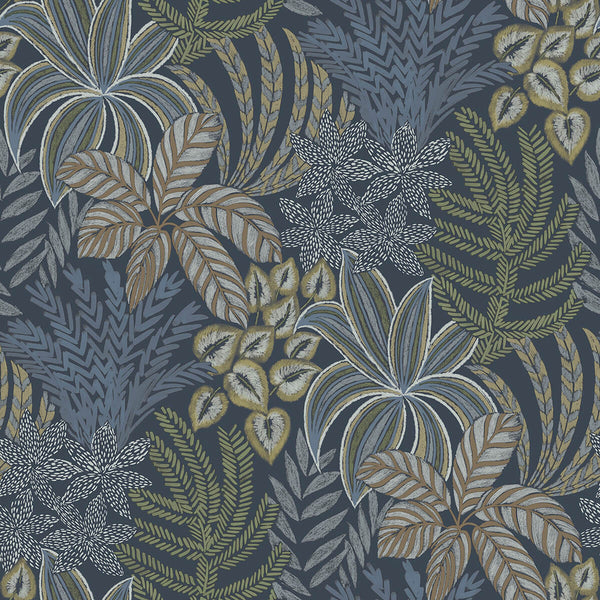 Sumner - Navy Residential Wallcovering | Jeffrey Stevens