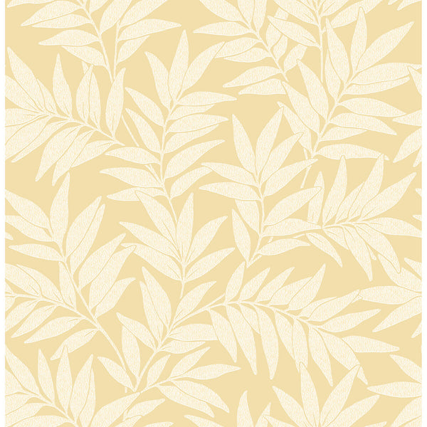 Morris, Yellow Wallcoverings | Malibu Wallcovering