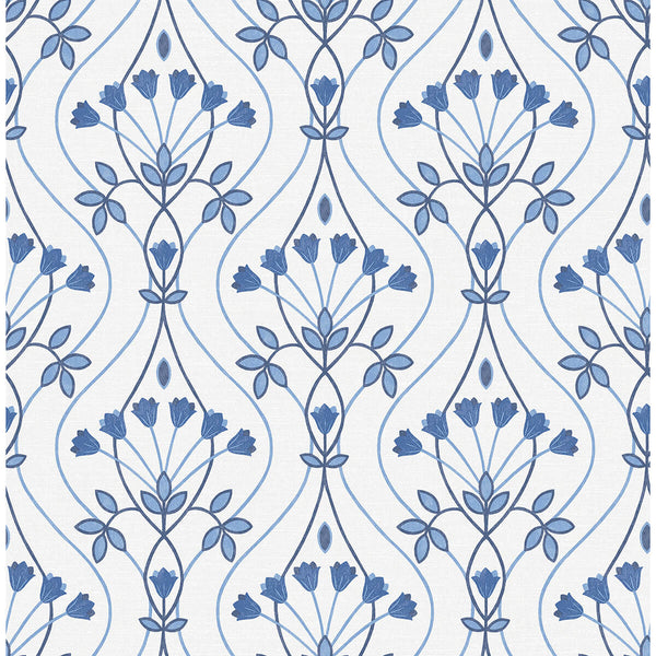 Dard, Blue Wallcoverings | Malibu Wallcovering