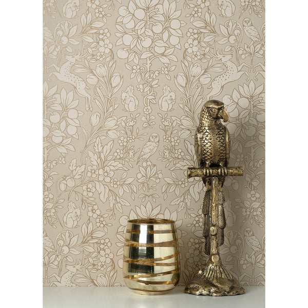 Richmond, Taupe Wallcoverings | Malibu Wallcovering