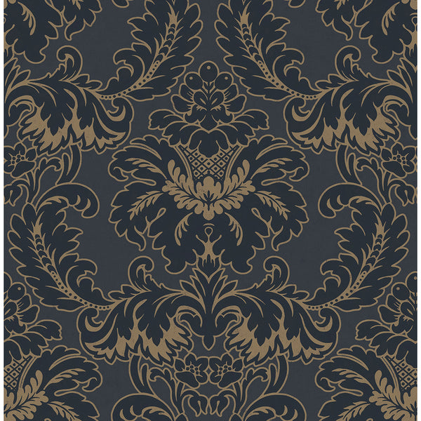 Windsor, Blue Wallcoverings | Malibu Wallcovering